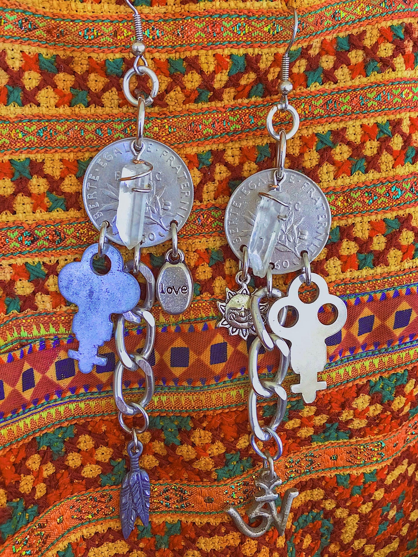 Future Dawn Designs: Vintage Francs + Charms | Earrings