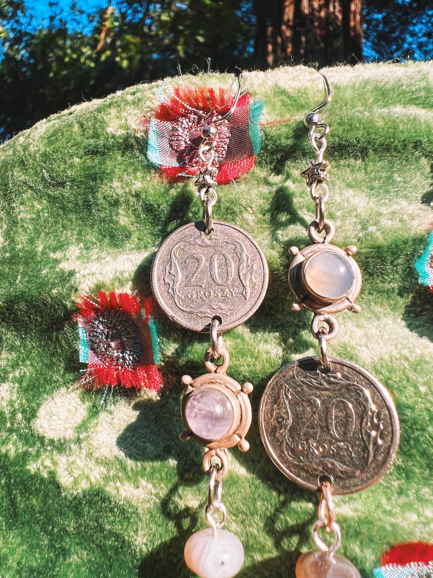 Future Dawn Designs: Coin + Crystal | Earrings